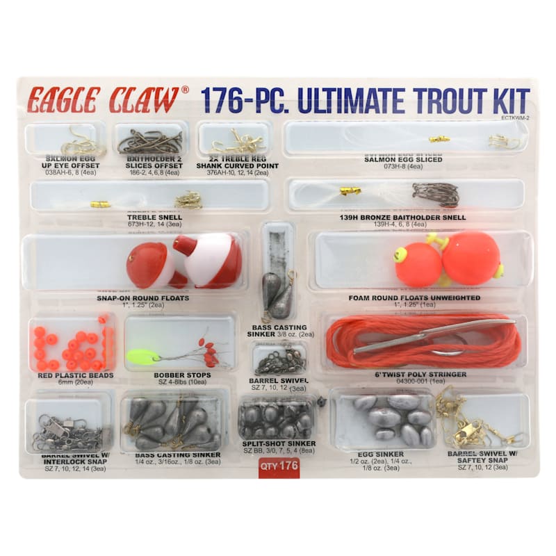 Eagle Claw 176-piece Ultimate Trout Kit