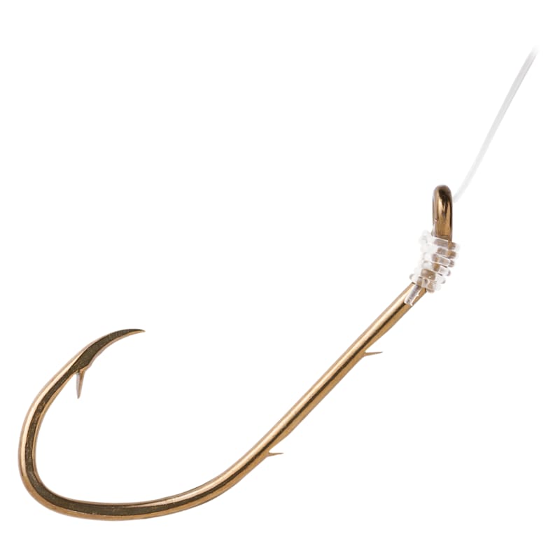 Eagle Claw Pro-V Bend Snelled Baitholder Hook
