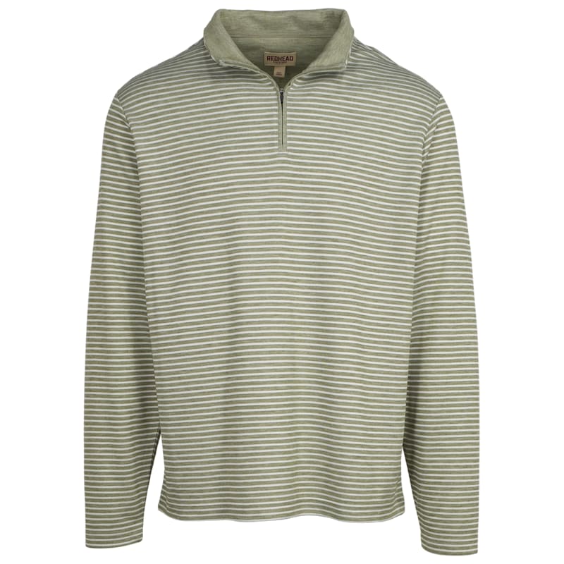 RedHead Knit Quarter-Zip Long-Sleeve Pullover for Men
