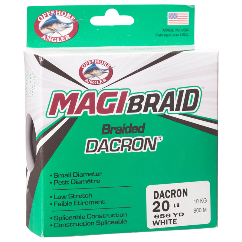 Offshore Angler Magibraid Tournament-Grade Dacron 600 Meter Trolling Line