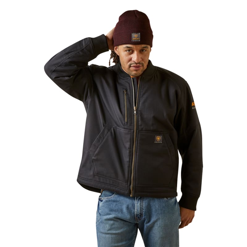 Ariat Rebar Stretch Canvas Bomber Jacket for Men