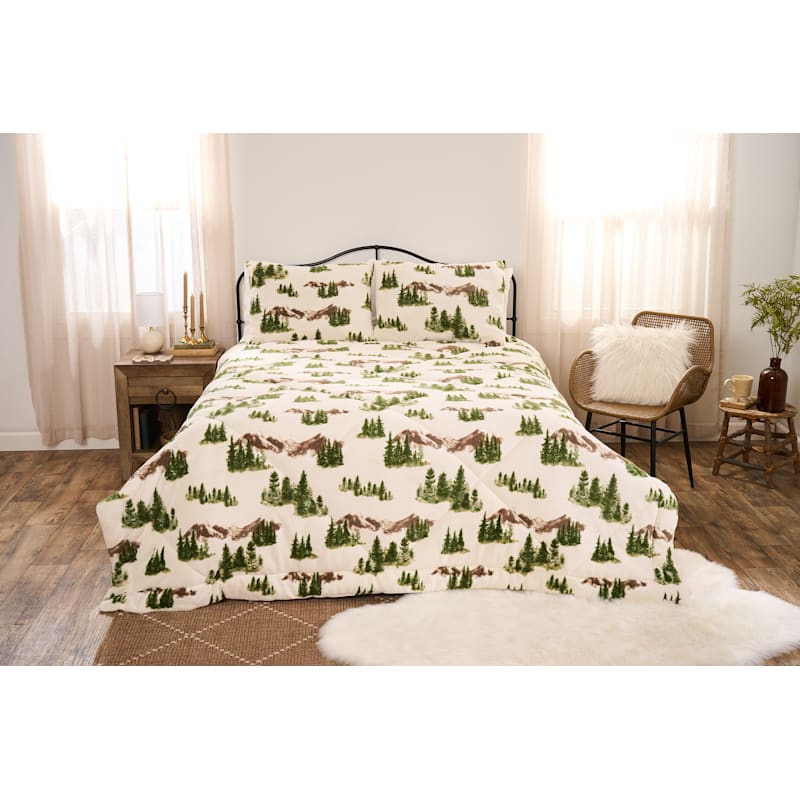 White River Home Coco Flannel Comforter Set