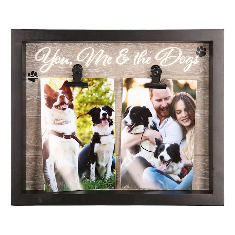 You, Me & the Dogs Clip Photo Frame