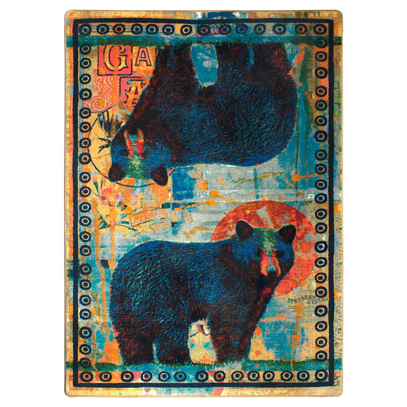 American Dakota Bear Pair Rug