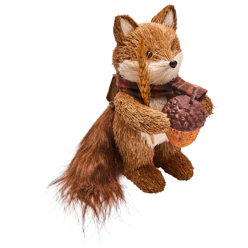Bass Pro Shops Fox Holding an Acorn Fall Decor