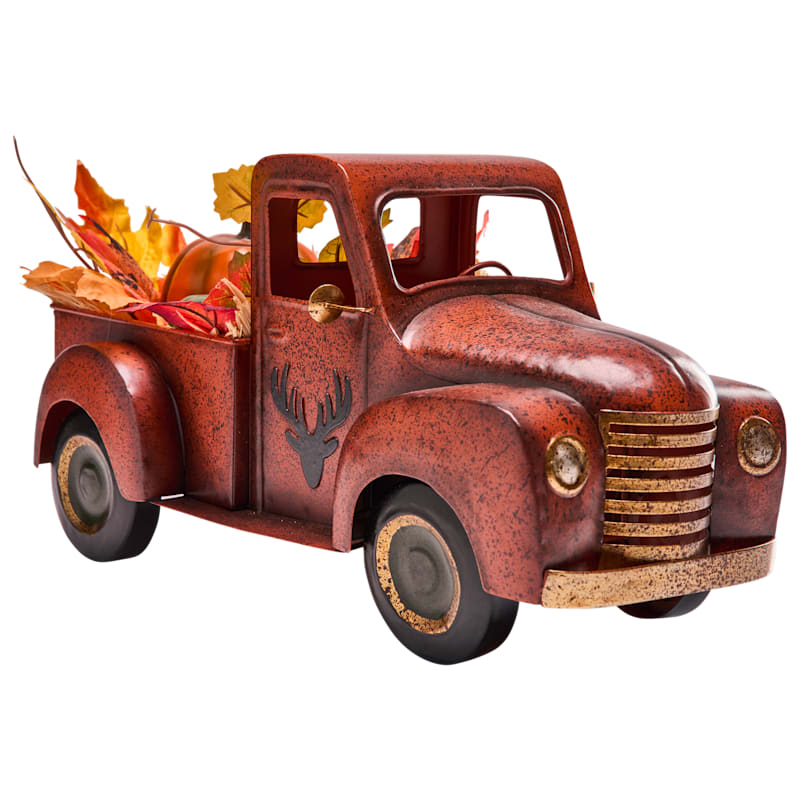 Bass Pro Shops Metal Truck with Pumpkins Fall Table Décor