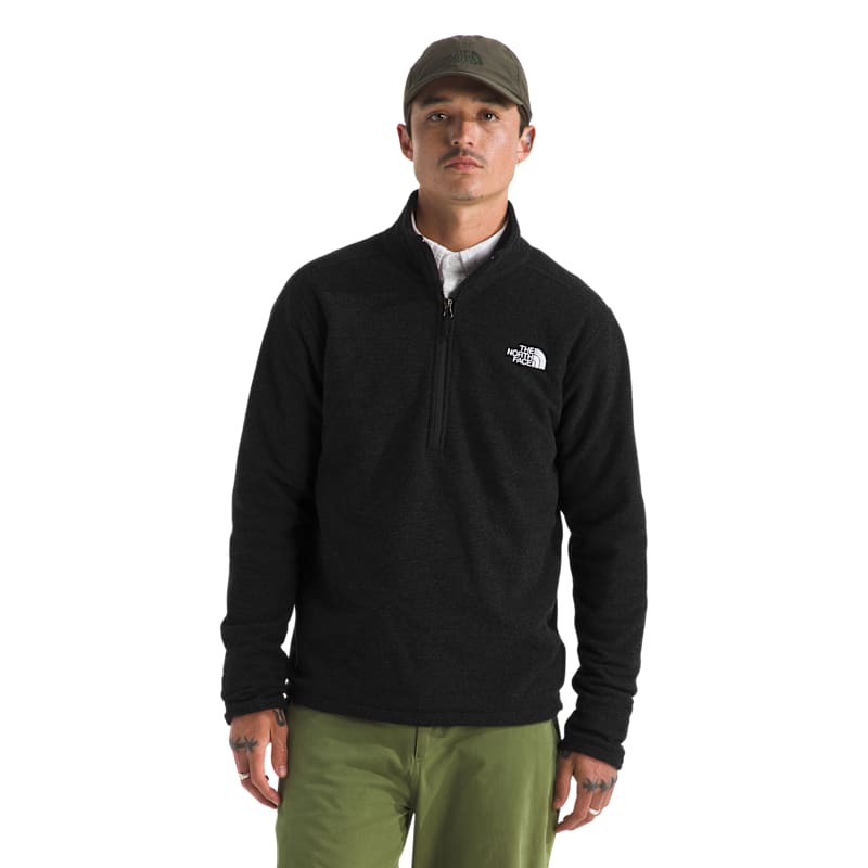 The North Face Textured Cap Rock Quarter-Zip Long-Sleeve Fleece Pullover