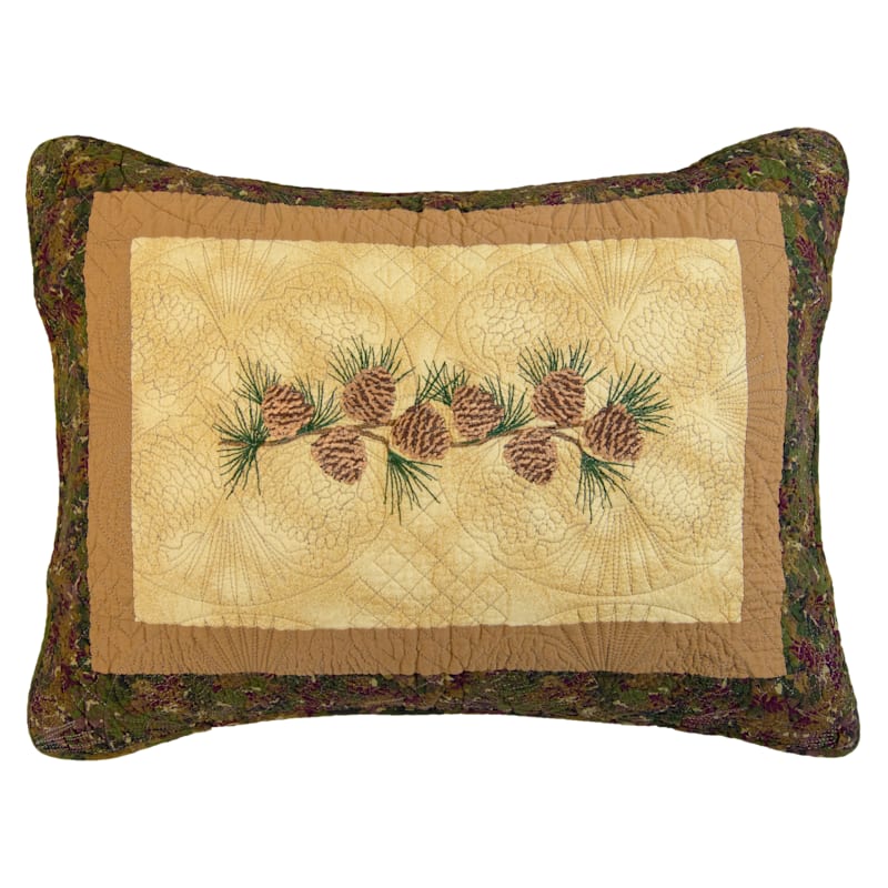 Donna Sharp Cabin Raising Pine Cone Bedding Collection Pillow Sham