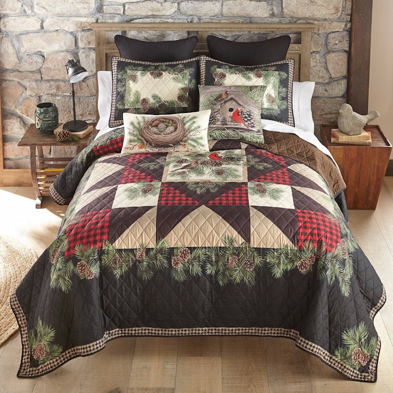 Donna Sharp Cardinal Pine Quilt Set