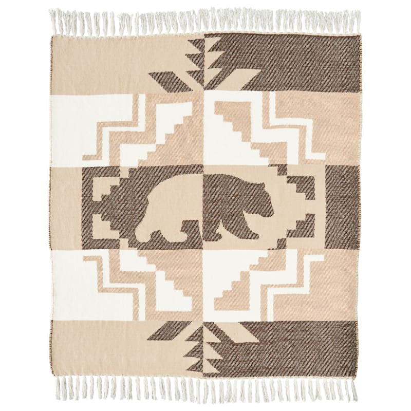 White River Home Fringe Chenille Jacquard Throw
