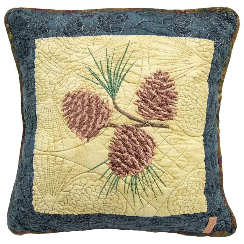 Donna Sharp Cabin Rising Pine Cone Bedding Collection Pine Cone Pillow