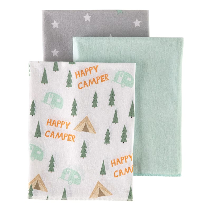 Bass Pro Shops Camper Baby Receiving Blanket 3-Pack