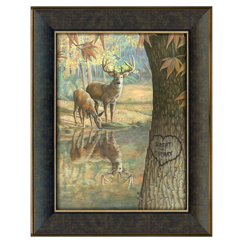 Deer to My Heart Personalized Framed Artwork by Scott Kennedy