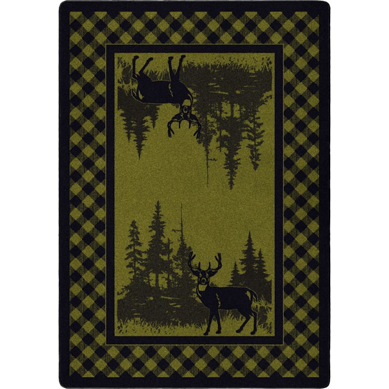 American Dakota Whitetail Plaid Area Rug