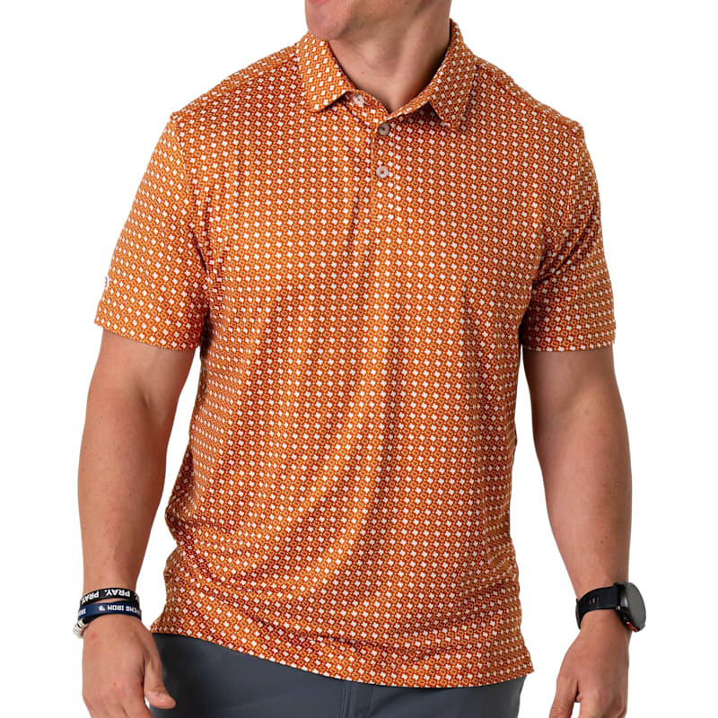 BURLEBO Performance State Short-Sleeve Polo