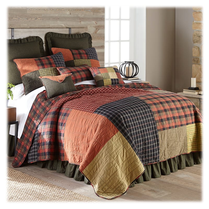 Donna Sharp Woodland Square Quilted Bedding Collection Quilt Set