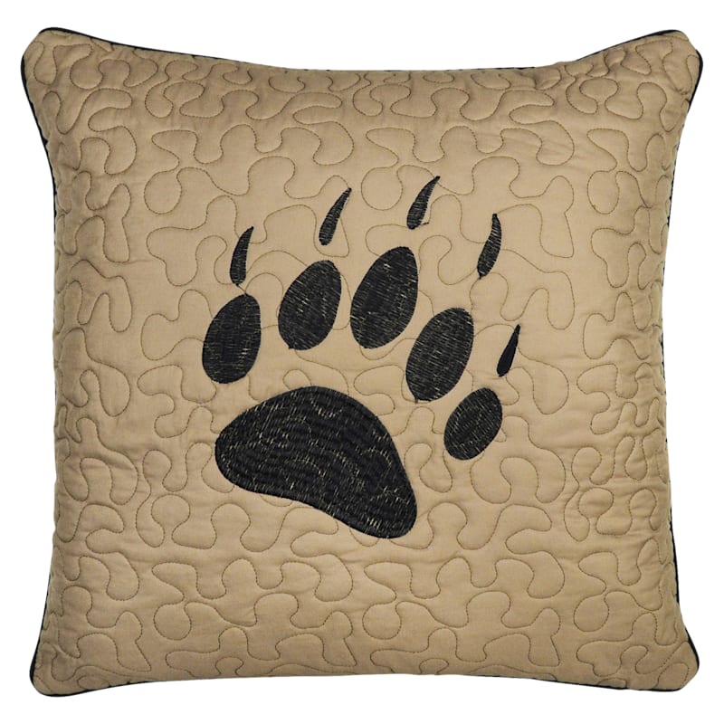 Donna Sharp Bear Walk Plaid Bedding Collection Paw Print Pillow