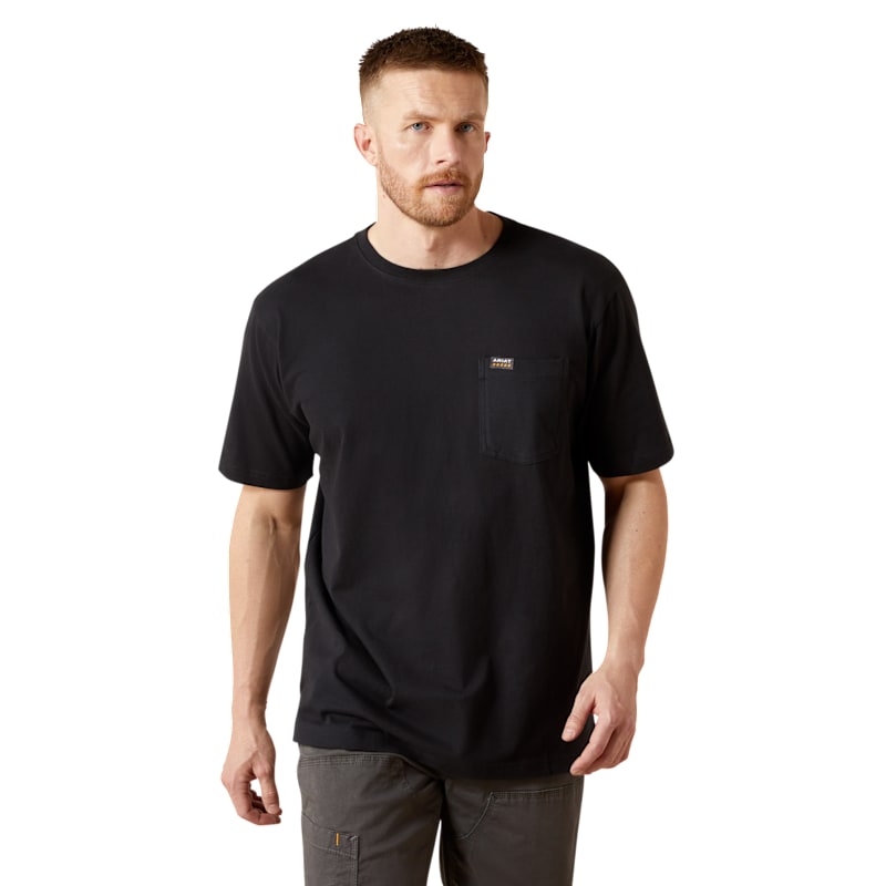Ariat Rebar Cotton Strong Standard Pocket Short-Sleeve T-Shirt for Men