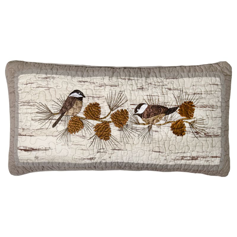 Donna Sharp Birch Forest Quilted Bedding Collection Chickadee Pillow