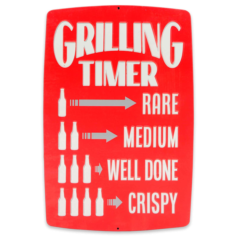 Open Road Brands Grilling Timer Tin Sign