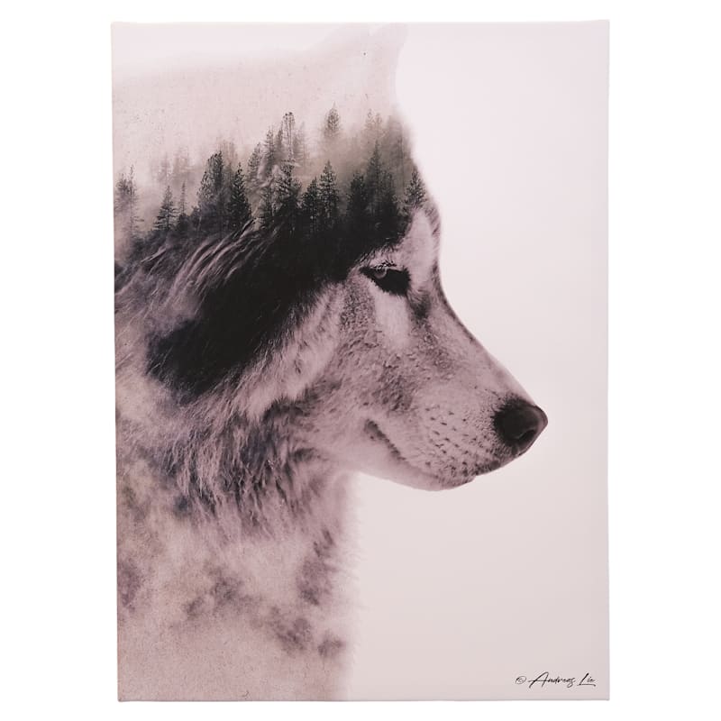 Open Road Brands Wolf Canvas Wall Art by Andreas Lie