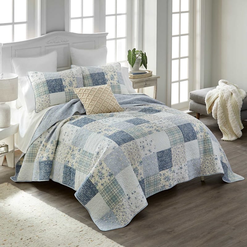 Donna Sharp Blue Pastures Cotton Quilt Set