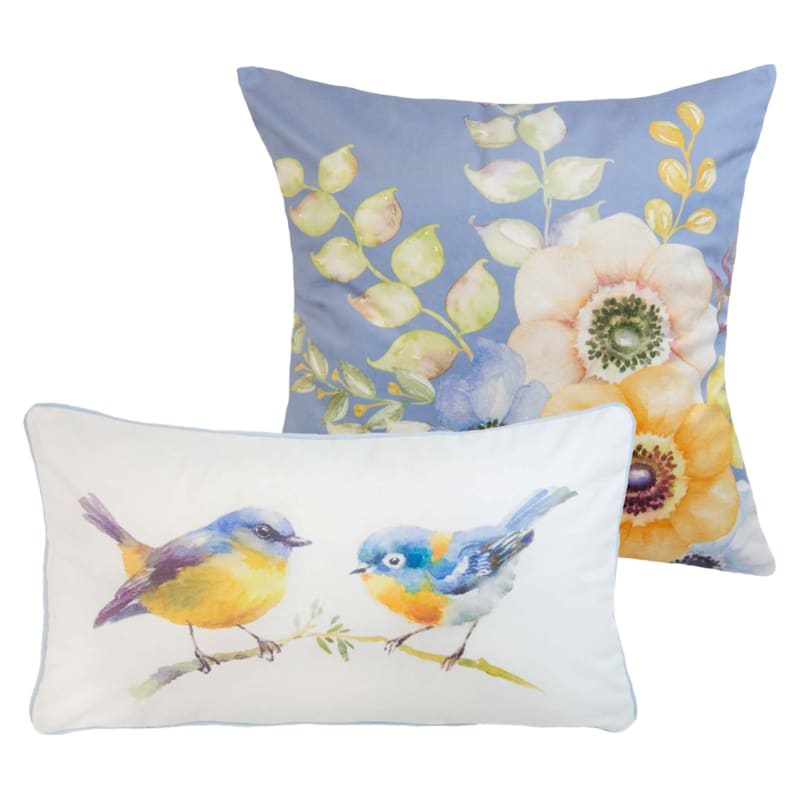 Donna Sharp Spring Flowers 2-Piece Pillow Set
