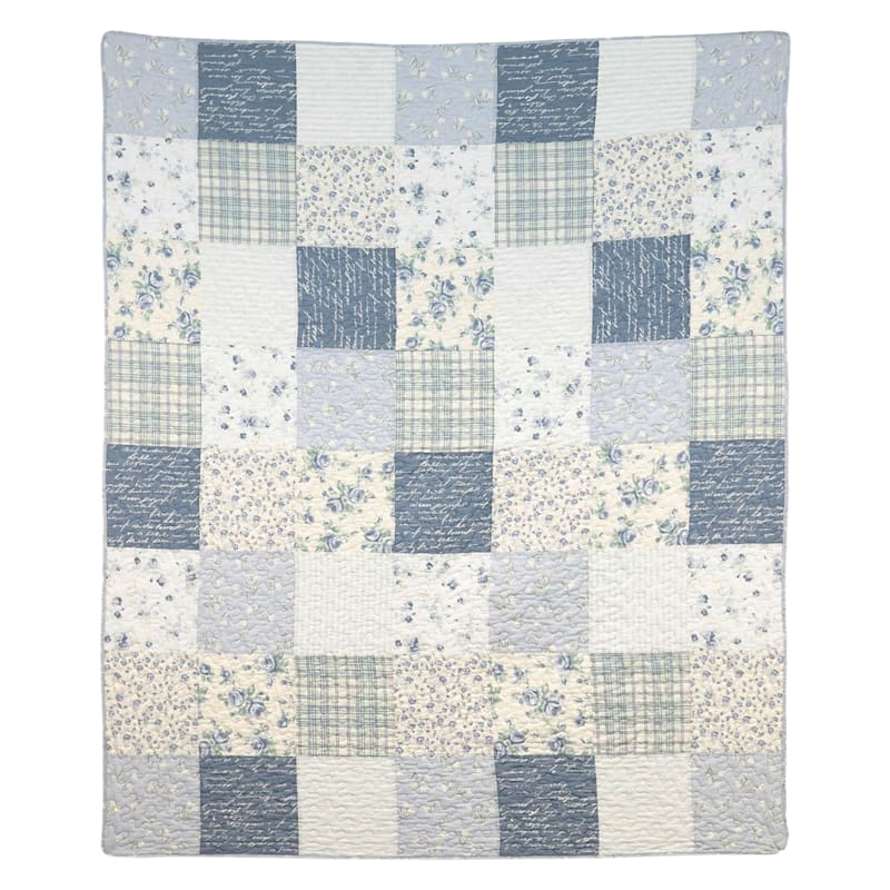 Donna Sharp Blue Pastures Cotton Lap Quilt