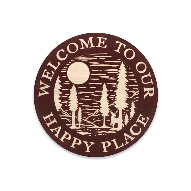 Open Road Brands Welcome to Our Happy Place Sign