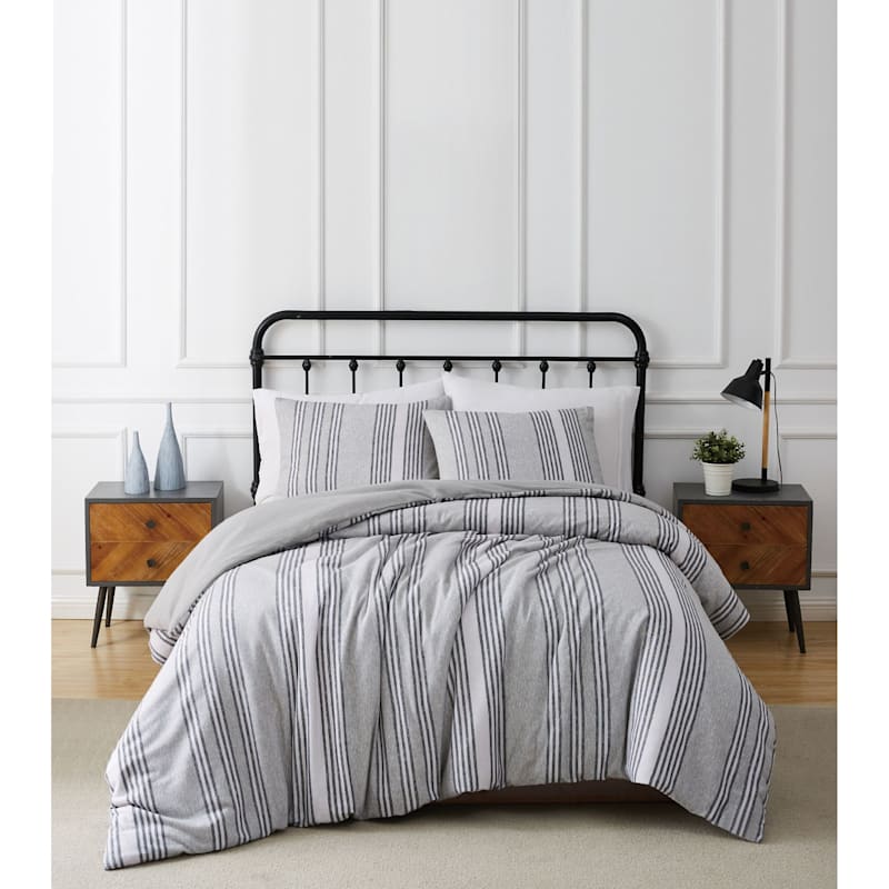 Truly Soft Kiel Stripe Bedding Collection Flannel Comforter Set