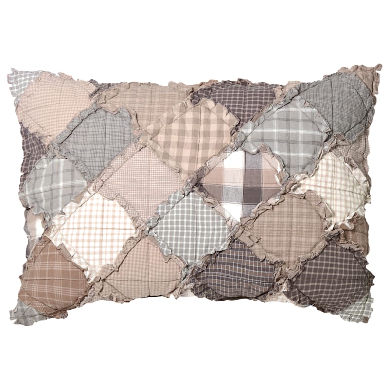 Donna Sharp Smoky Mountain Bedding Collection Rag Quilt Sham