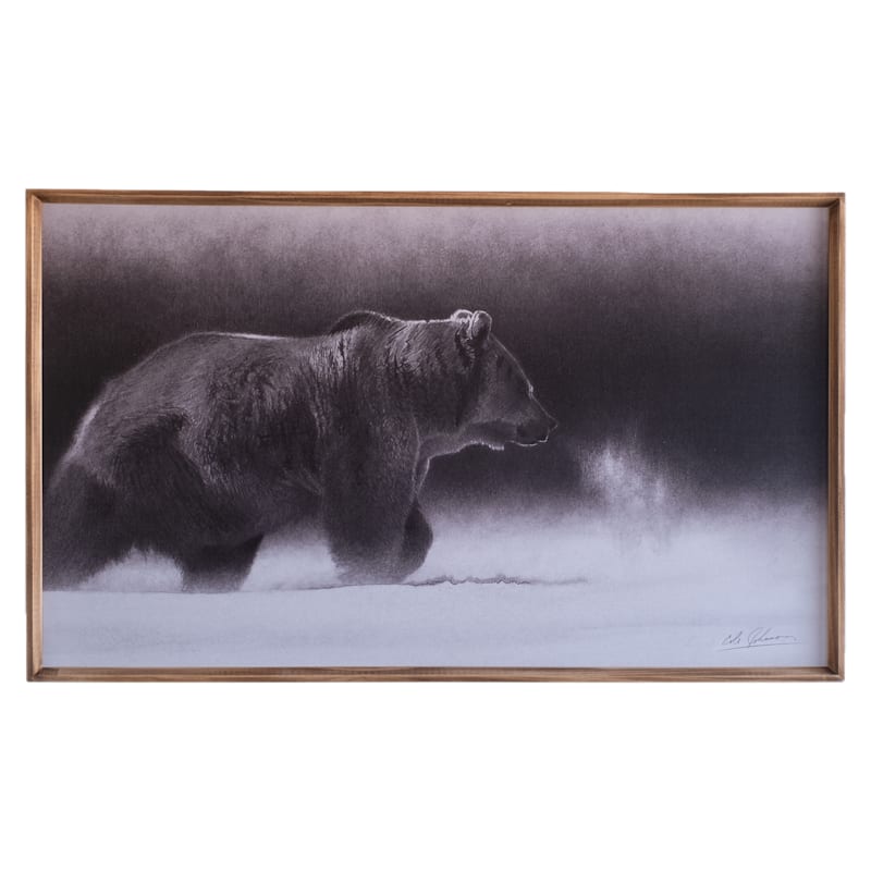 Open Road Brands Bear Framed MDF Wall Art by Cole Johnson