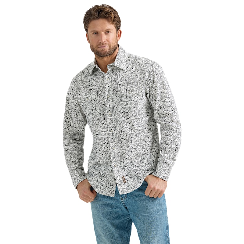Wrangler Retro Premium Modern-Fit Long-Sleeve Shirt