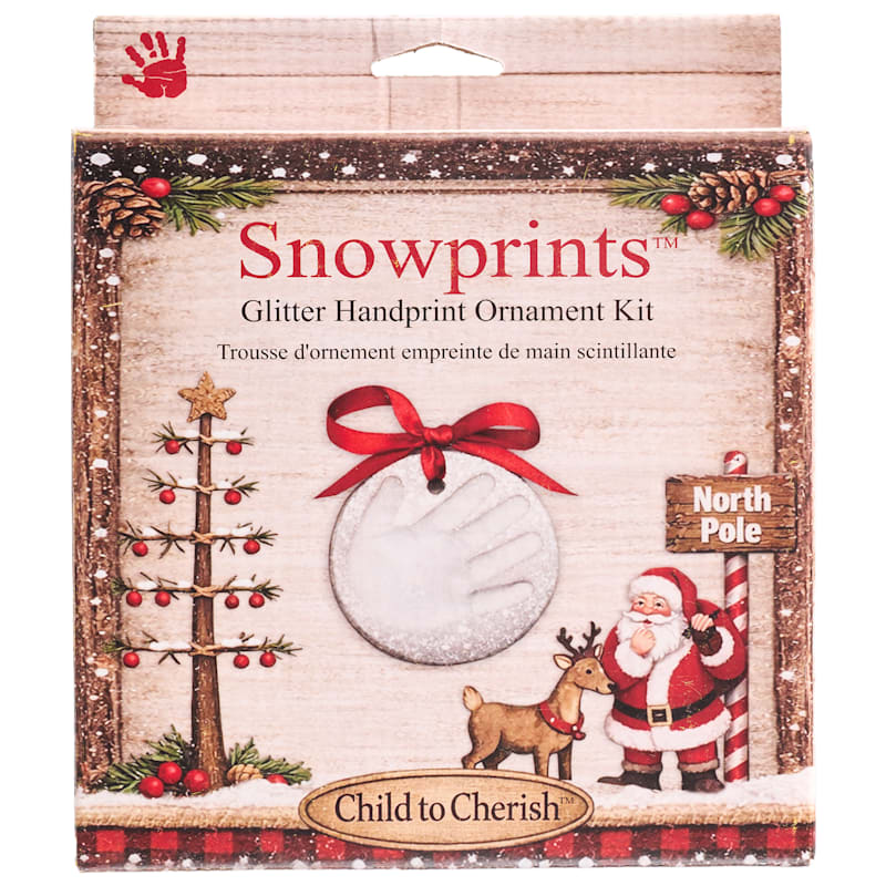 Child to Cherish Snowprints Handprint Ornament