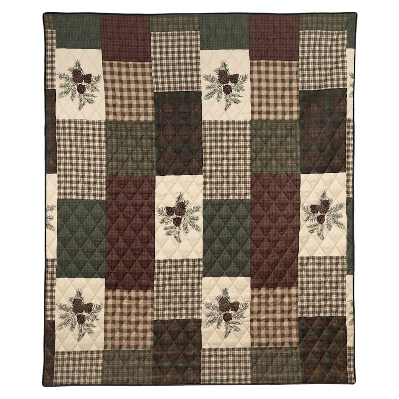 Donna Sharp Pine Panels Polyester Throw
