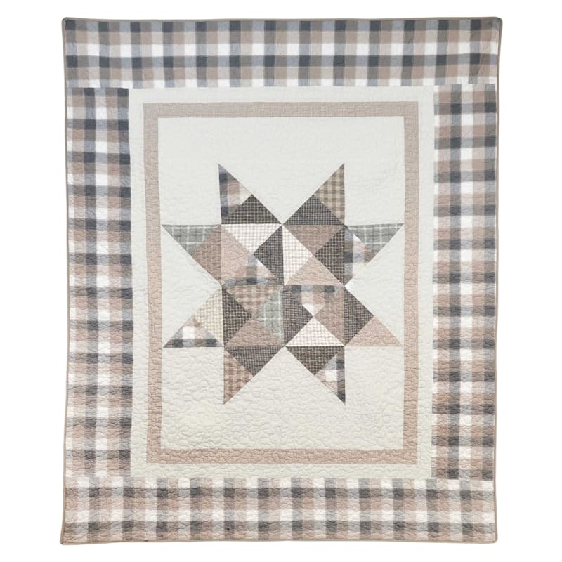 Donna Sharp Smoky Star Cotton Throw Blanket