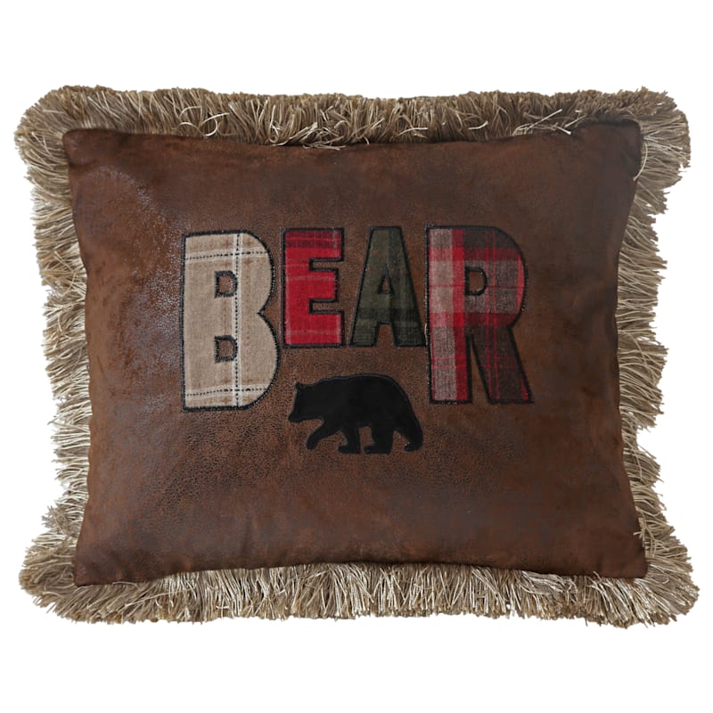 Cedar Hills Collection Bear Throw Pillow