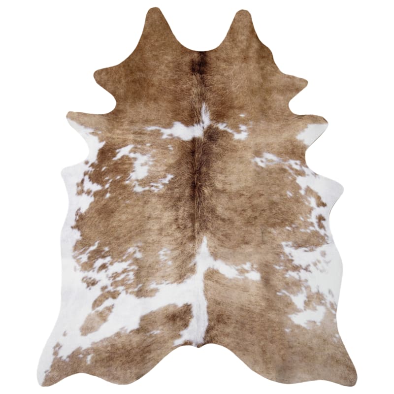 Carstens, Inc. Faux Cowhide Black & White Brindle Rug