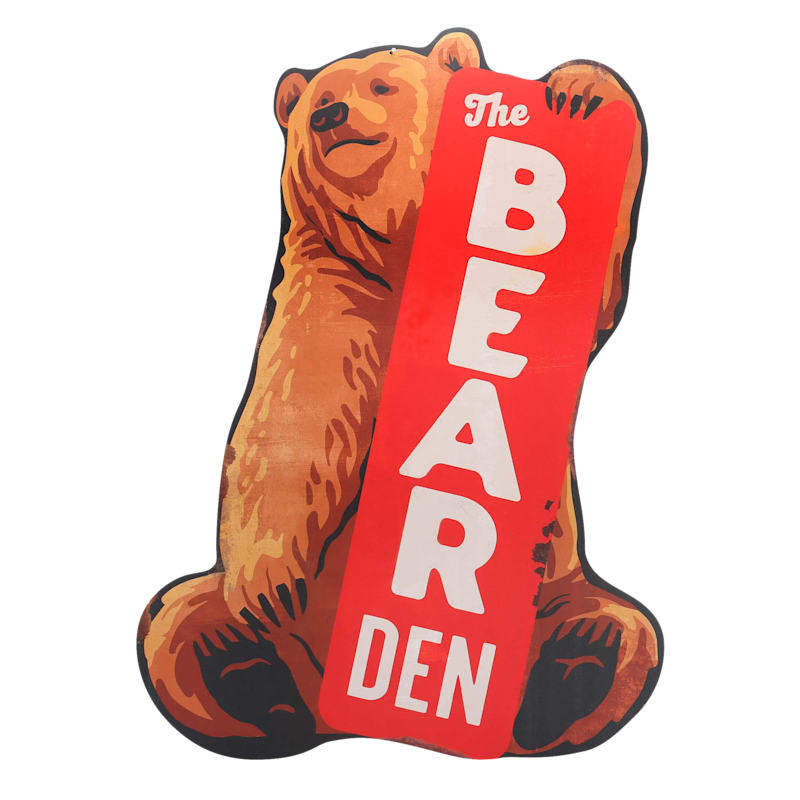 Open Road Brands Camp Bear Den Metal Sign