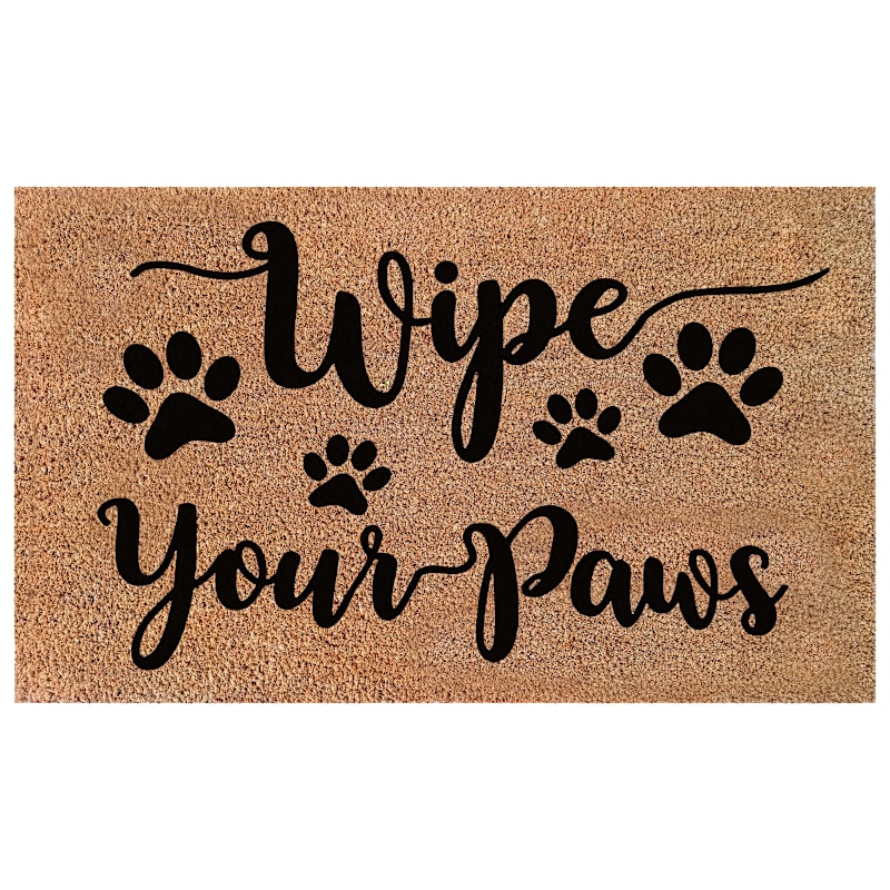 Carstens, Inc. Wipe Your Paws Coir Mat
