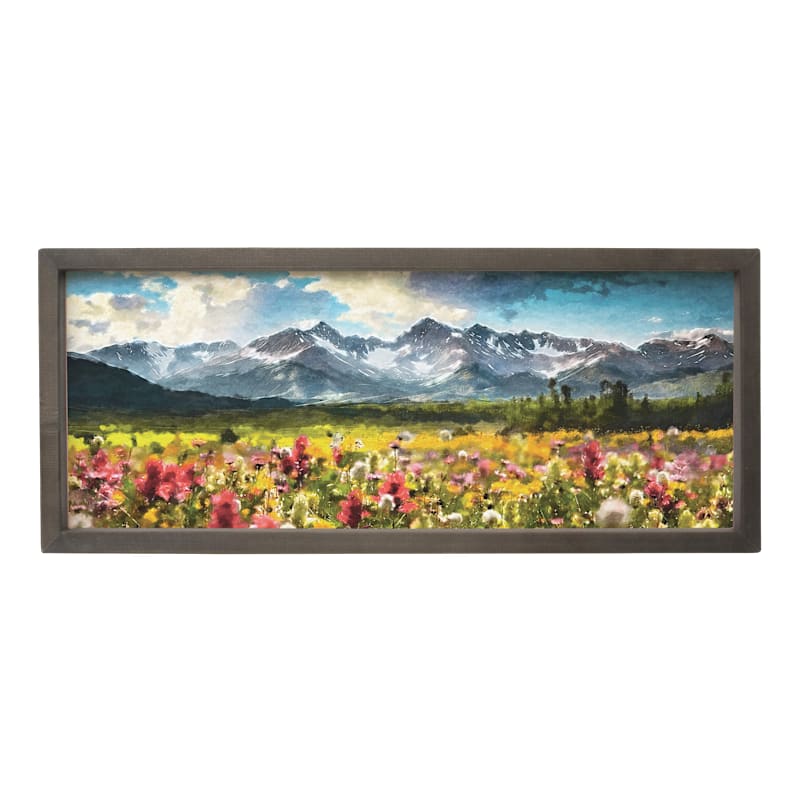 Sincere Surroundings Mountains Watercolor Farmhouse Frame