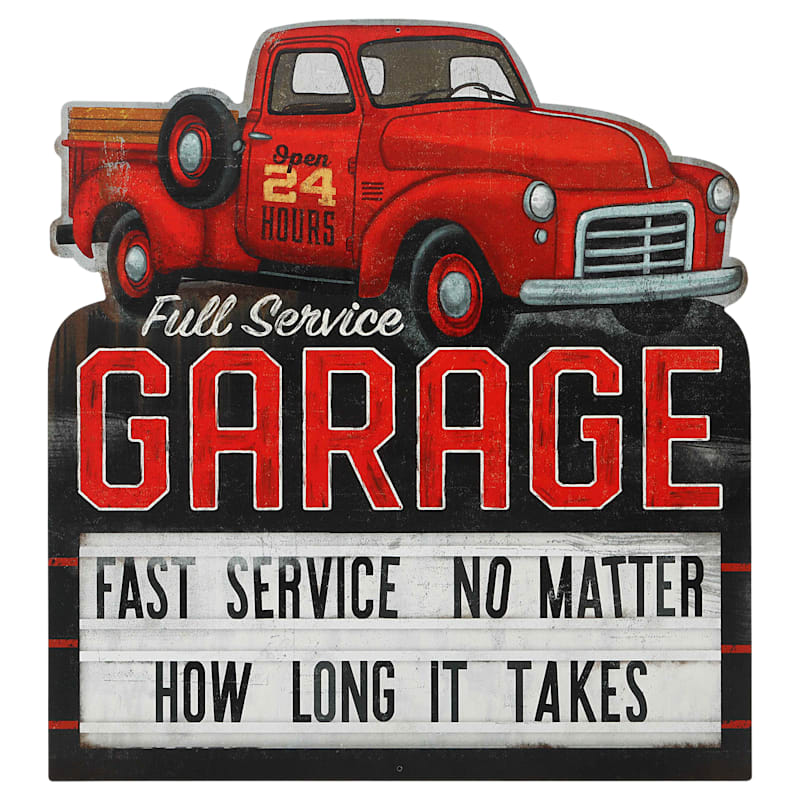 Open Road Brands Full Service Garage Marquee Metal Sign
