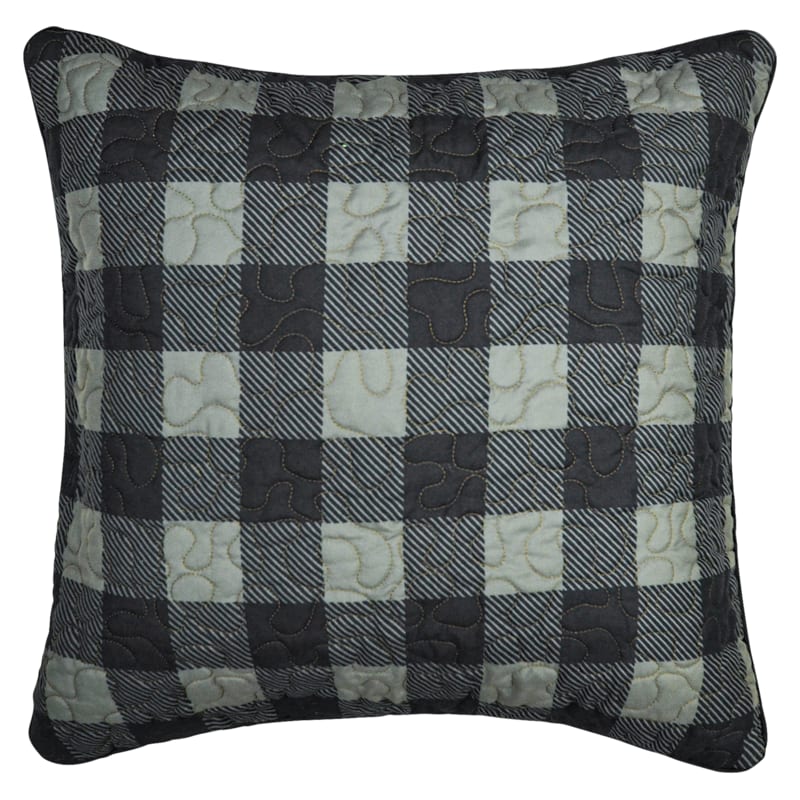 Donna Sharp Bear Walk Plaid Bedding Collection Square Check Pillow