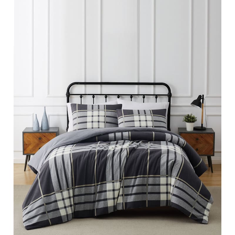 Truly Soft Milo Plaid Bedding Collection Flannel Comforter Set