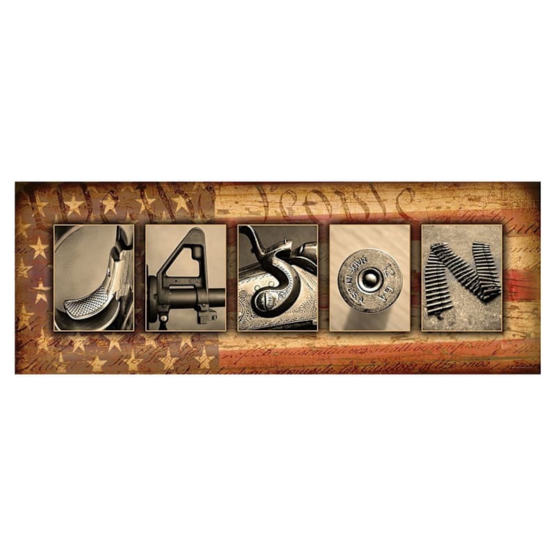 Scott Kennedy Personalized Block Letter Shooting Artwork