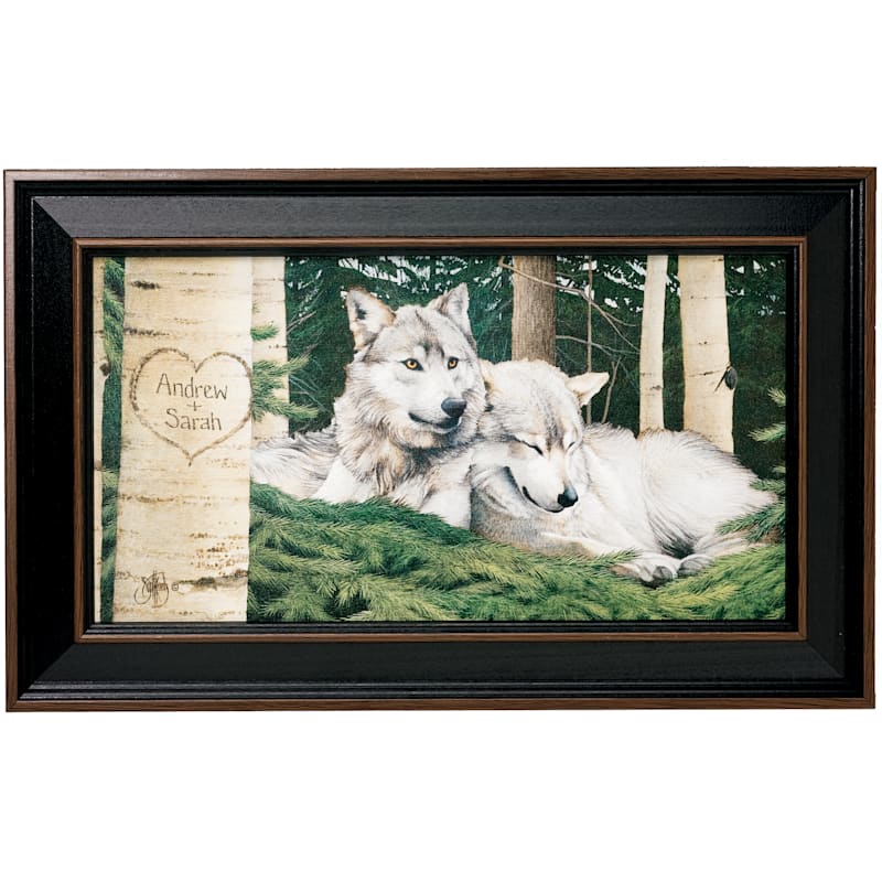 Scott Kennedy Personal-Prints Wolves Framed Canvas Print