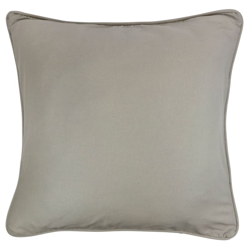 Donna Sharp Solid Smoky Taupe Euro Sham