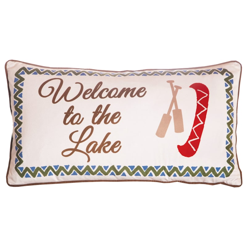 Carstens, Inc. Lakeside Welcome Decorative Pillow