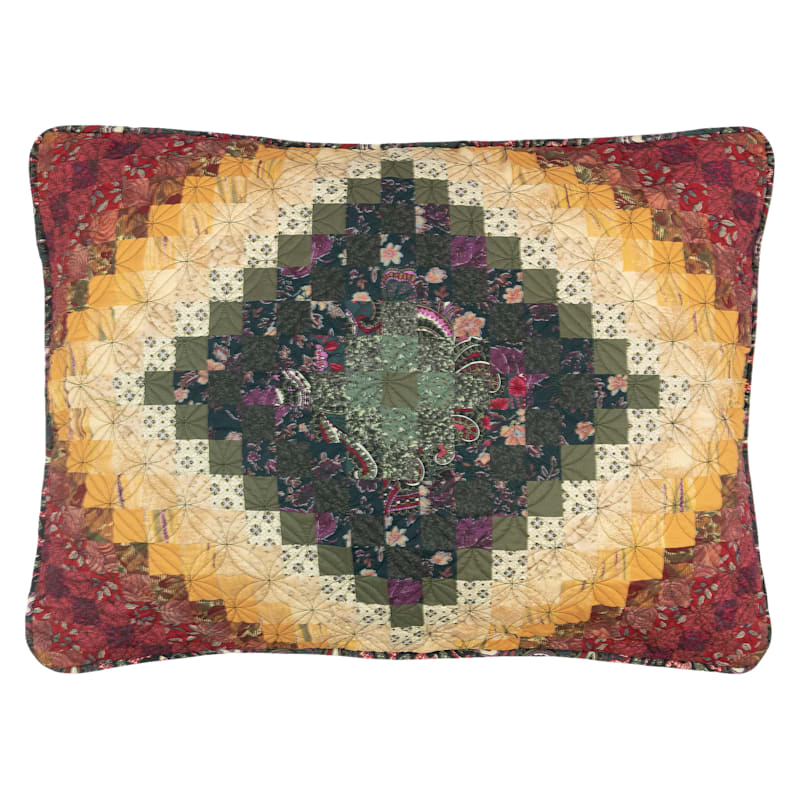 Donna Sharp Spice Postage Stamp Ultra Comfort Bedding Collection Sham