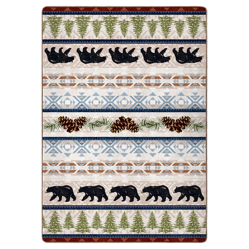American Dakota Trailside Bear Area Rug